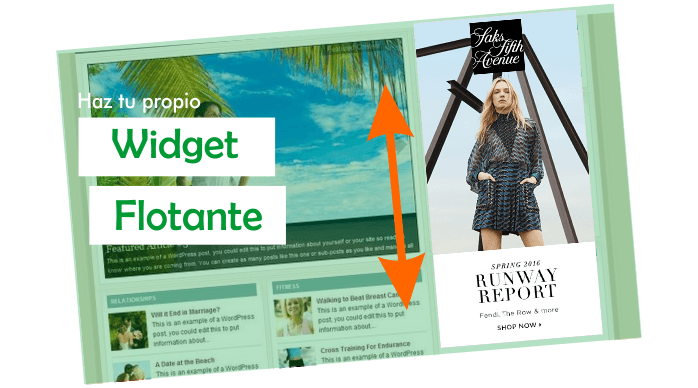 como hacer un widget fijo flotante en wordpress